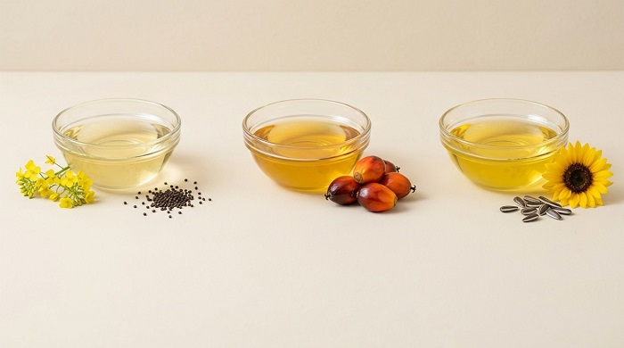 مقایسه سه روغن برتر برای سرخ کردن مقایسه سه روغن برتر برای سرخ کردن